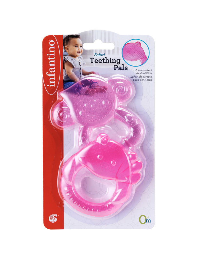 Infantino-Safari Teething Pals - Pink