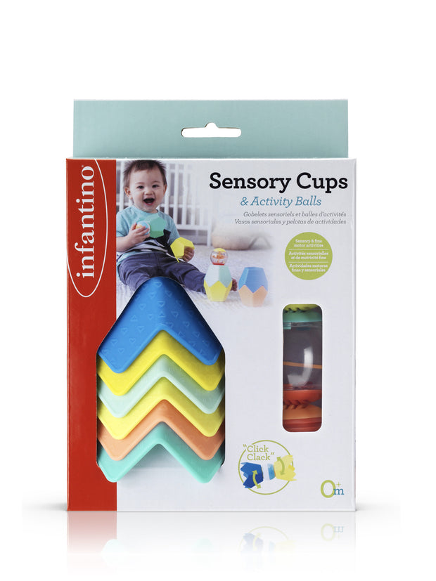 Infantino-Sensory Stacking Cups & Activity Ball Set