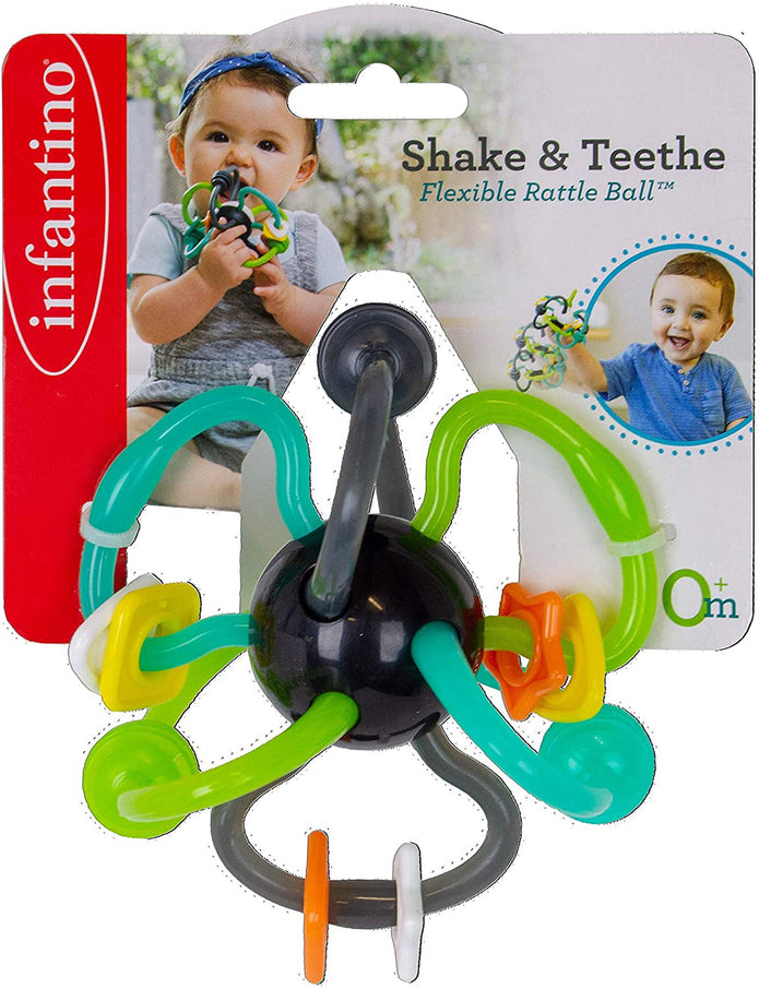 Infantino-Shake & Teethe Flexible Rattle Ball