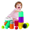 Infantino-Shape Sorting Stack N' Nest Buckets (10 Pcs)