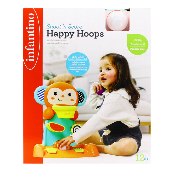 Infantino-Shoot 'N Score Happy Hoops