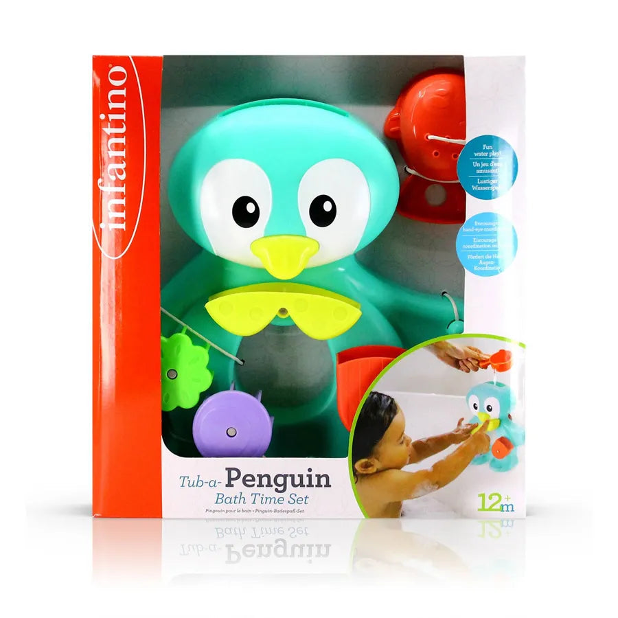 Infantino-Tub-A-Penguin Bath Time Set