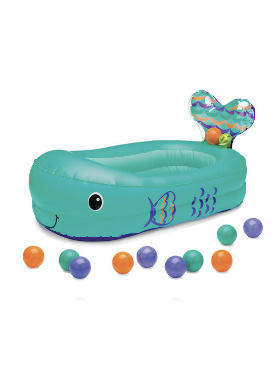 Infantino-Whale Bubble Bath With Temperature Sensor Inflatable Bath Tub