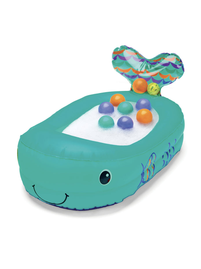 Infantino-Whale Bubble Bath With Temperature Sensor Inflatable Bath Tub