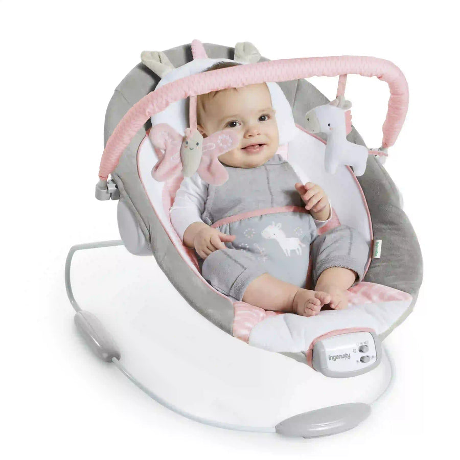Ingenuity-Soothing Bouncer™ - Flora The Unicorn