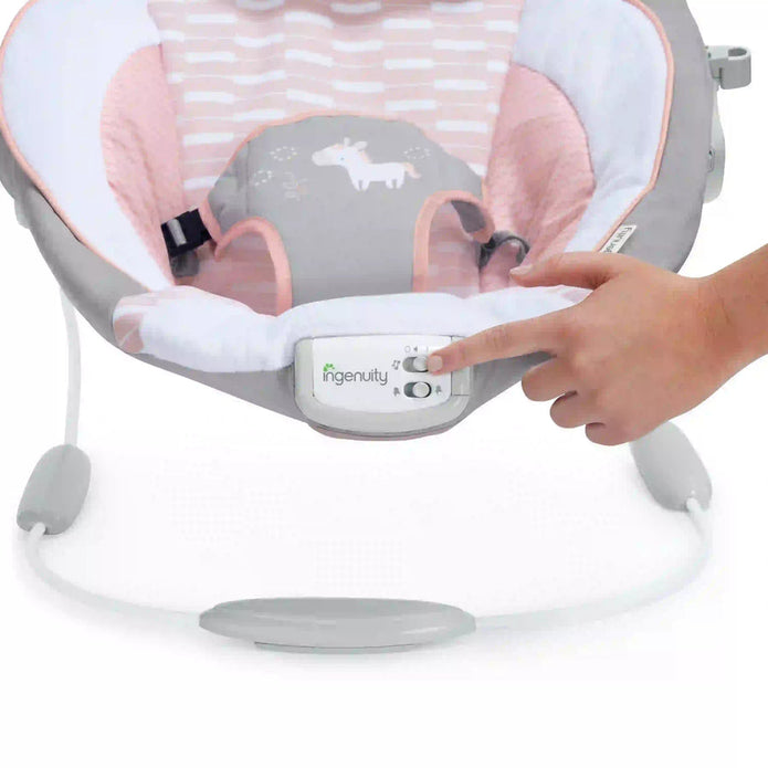 Ingenuity-Soothing Bouncer™ - Flora The Unicorn
