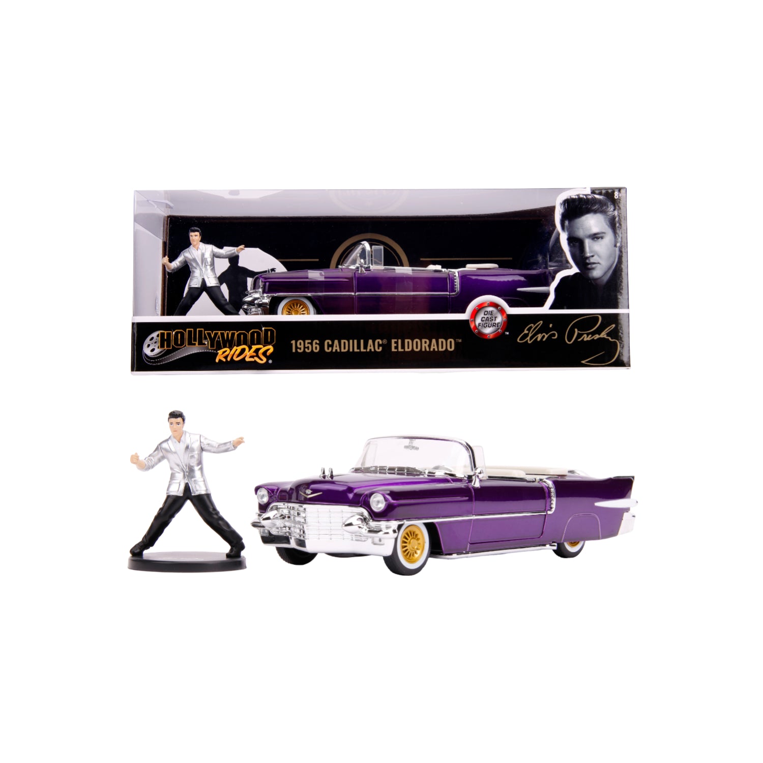 Jada 1956 Elvis Presley Cadillac 1:24