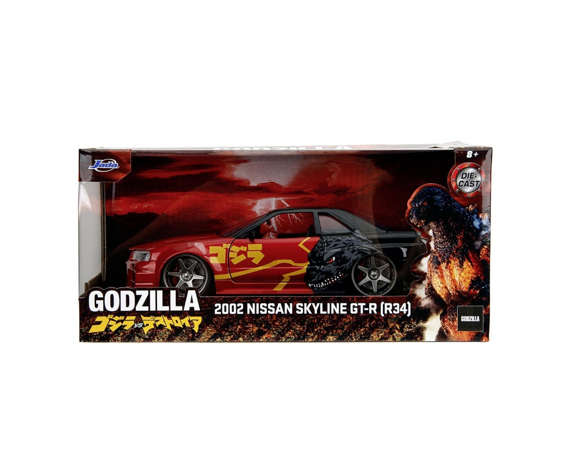 Jada Godzilla Nissan GTR 1:24