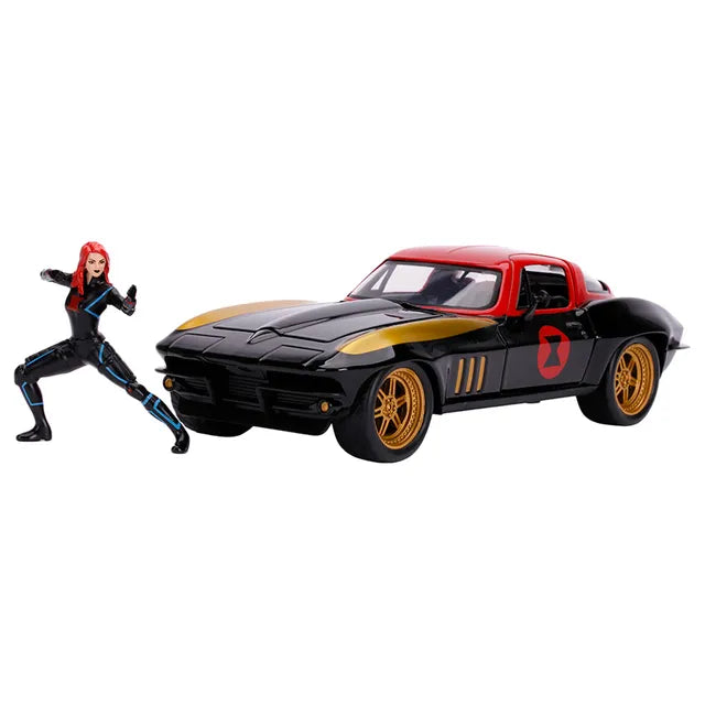 Jada Marvel Black Widow 1966 Chevy 1.24