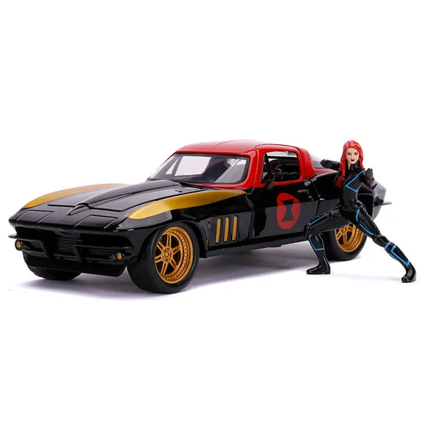 Jada Marvel Black Widow 1966 Chevy 1.24