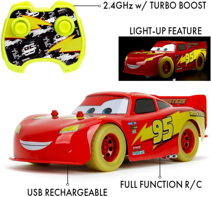 Jada RC Lightning McQueen Glow Racers 1:14