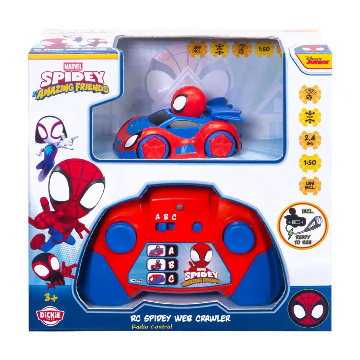 Jada RC Spidey Web-Crawler 1:50