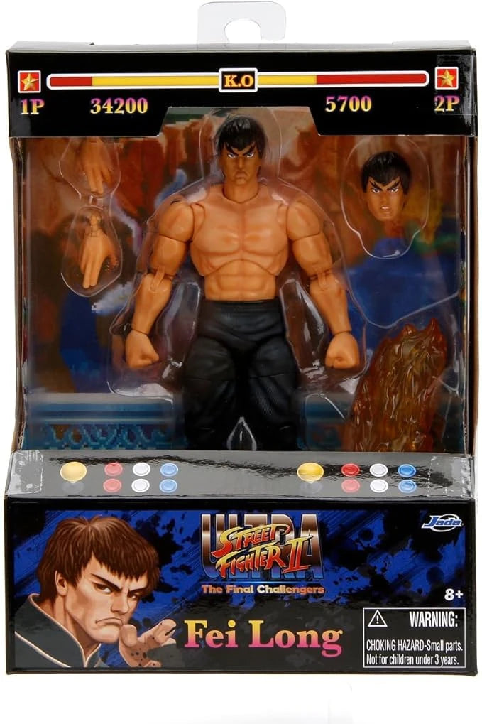 Jada Street Fighter II Fei-Long 6' Figure