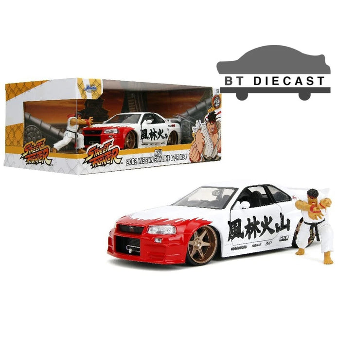 Jada Street Fighter Nissan Skyline GTR 1:24