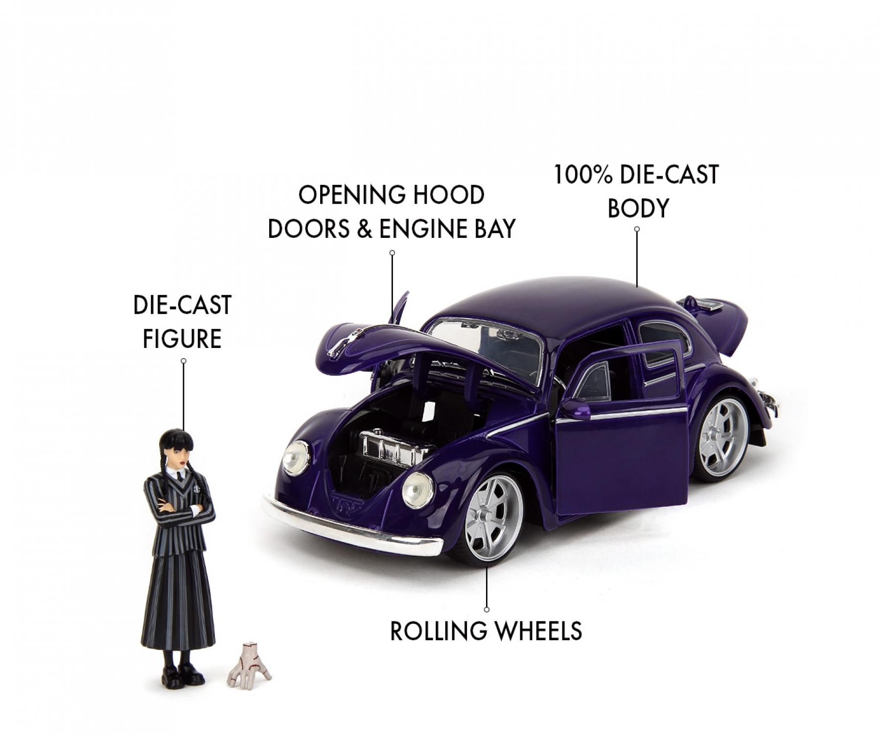 Jada Wednesday Volkswagen Beetle 1:24