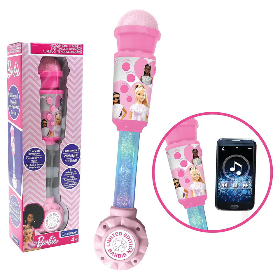 Lexibook-Barbie Lighting Microphone W/Speaker (Aux-In)
