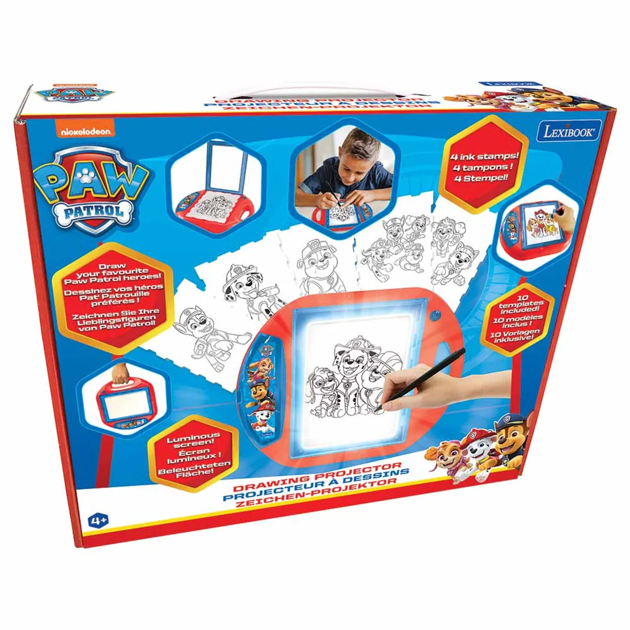 Lexibook-Paw Patrol Drawing Projector With Templates And Stamps