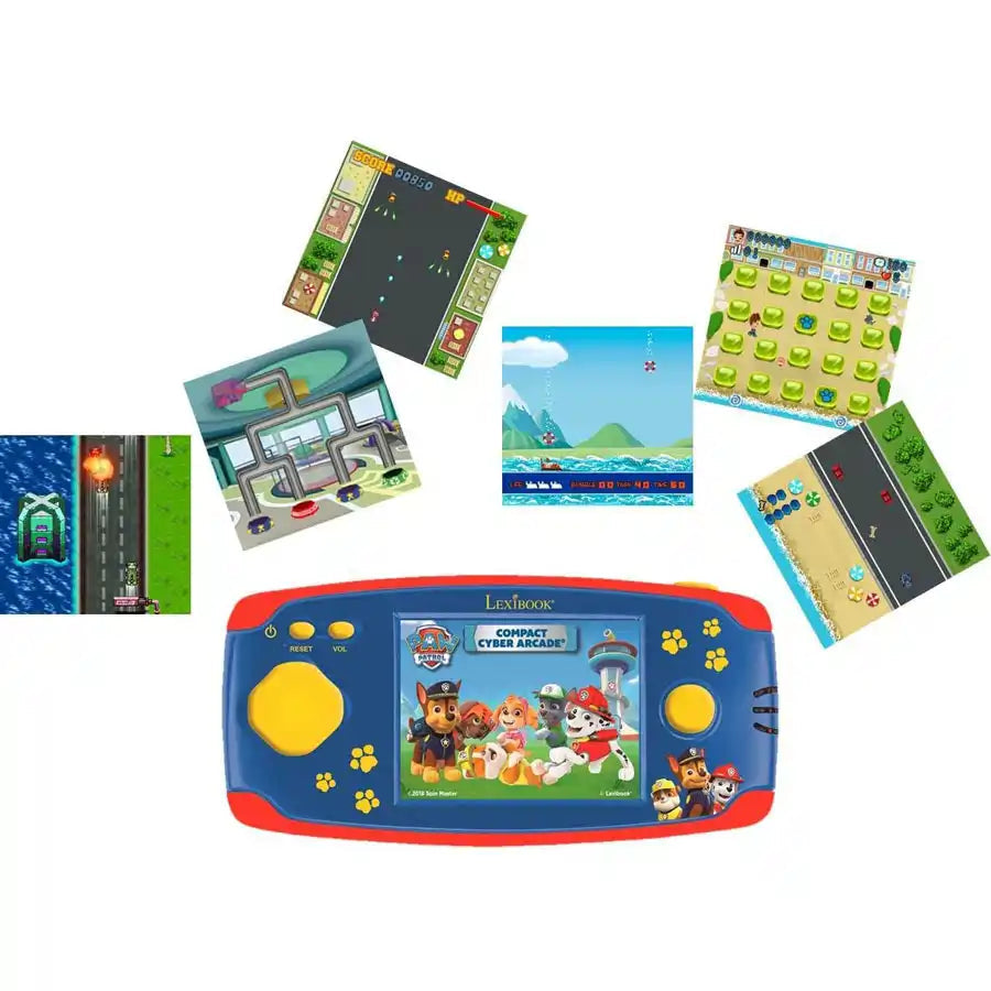 Lexibook-Paw Patrol Handheld Console Compact Cyber Arcade 2.5'' 150 Games