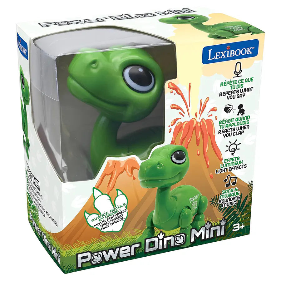 Lexibook-Power Puppy Mini Dinosaur Robot W/Light And Sound Effect