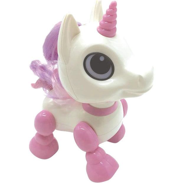 Lexibook-Power Unicorn Robot W/Light Sound Effects N Voice Command