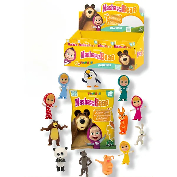 Masha & the bear-Masha Figures 12 Assorted
