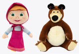 Masha & The Bear Plush 20cm - 2 Asst