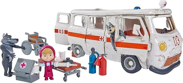 Masha & the bear-SIMBA - MASHA PLAYSET "AMBULANCE"