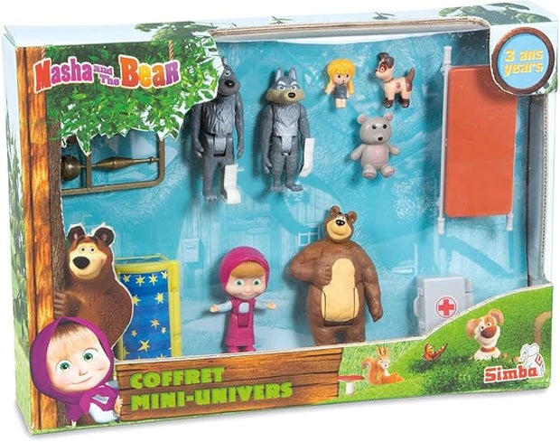 Masha & the bear-Masha Mini Figurines Set