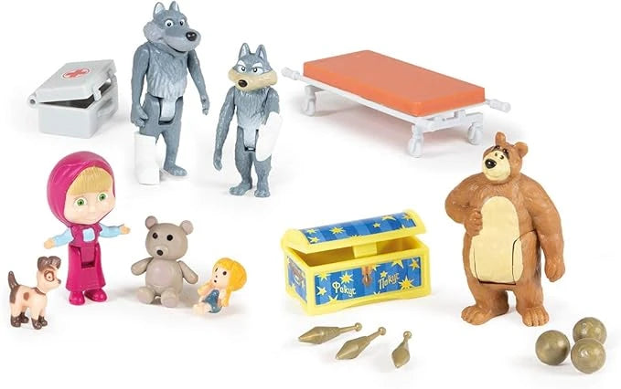 Masha & the bear-Masha Mini Figurines Set