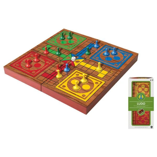Merchant Ambassador Folding Wood Ludo Set