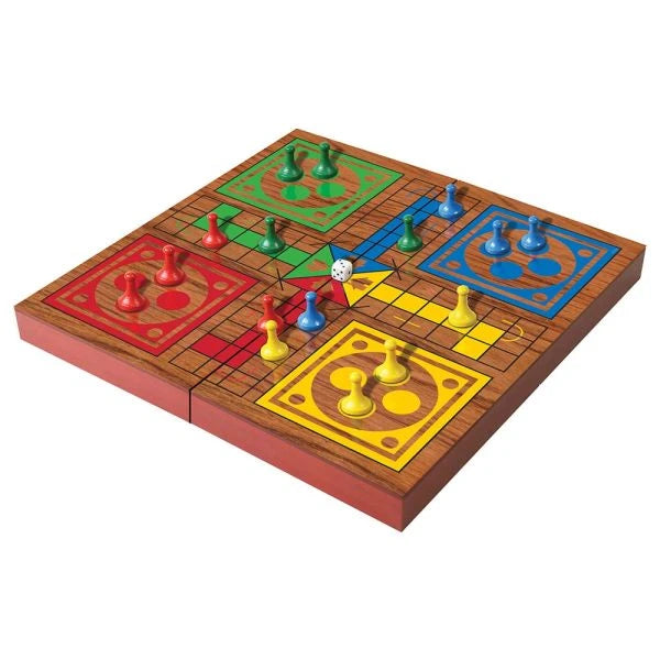 Merchant Ambassador Folding Wood Ludo Set