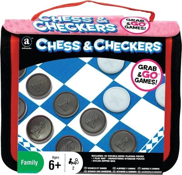 Merchant Ambassador Grab & Go Games! - Travel Chess & Checkers