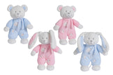Nicotoy-Blue Bear&Rabbit Plush GID (30cm,4ass)