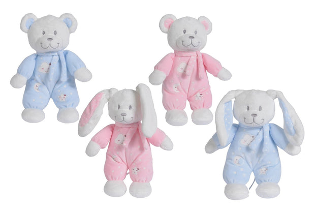 Nicotoy-Blue Bear&Rabbit Plush GID (30cm,4ass)