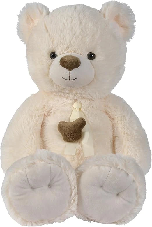 Nicotoy Plush Bear creme ribbon head bear 85cm