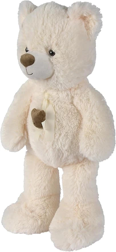Nicotoy Plush Bear creme ribbon head bear 85cm