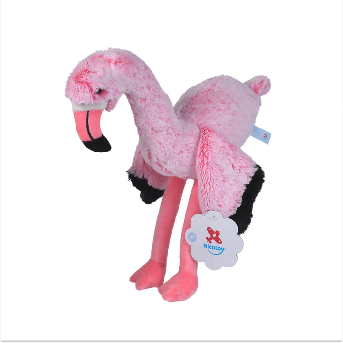 Nicotoy Plush Flamingo With Beans (21cm,Ht)