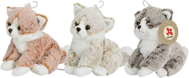 Nicotoy Plush Cat, 3-ass.25cm (HT,SH)
