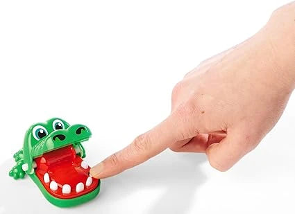 Noris Mini biting Crocodile