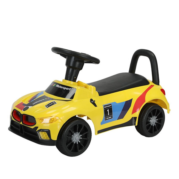 ORBIC TOYS RIDE ON PUSHING CAR WITH LIGHT AND MUSIC - YELLOW