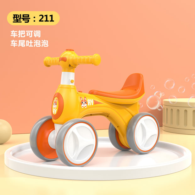 ORBIC TOYS RIDE ON SCOOTER WITH LIGHT AND MUSIC - YELLOW