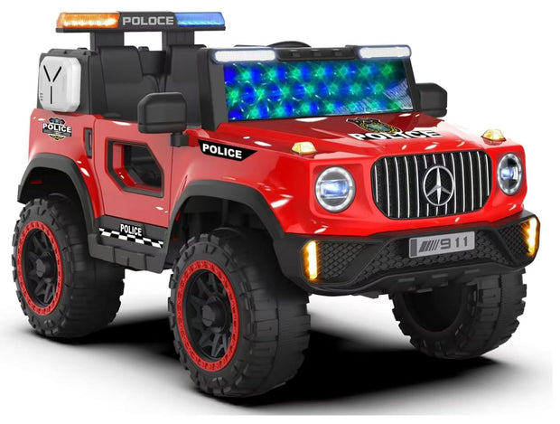 ORBIC KIDS G700 POLICE  EDITION 4x4 BATTERY OPERATED JEEP 12V -RED