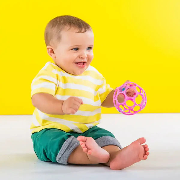 Bright Starts Oball Rattle™ Easy-Grasp Toy - Pink