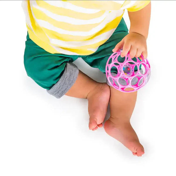 Bright Starts Oball Rattle™ Easy-Grasp Toy - Pink