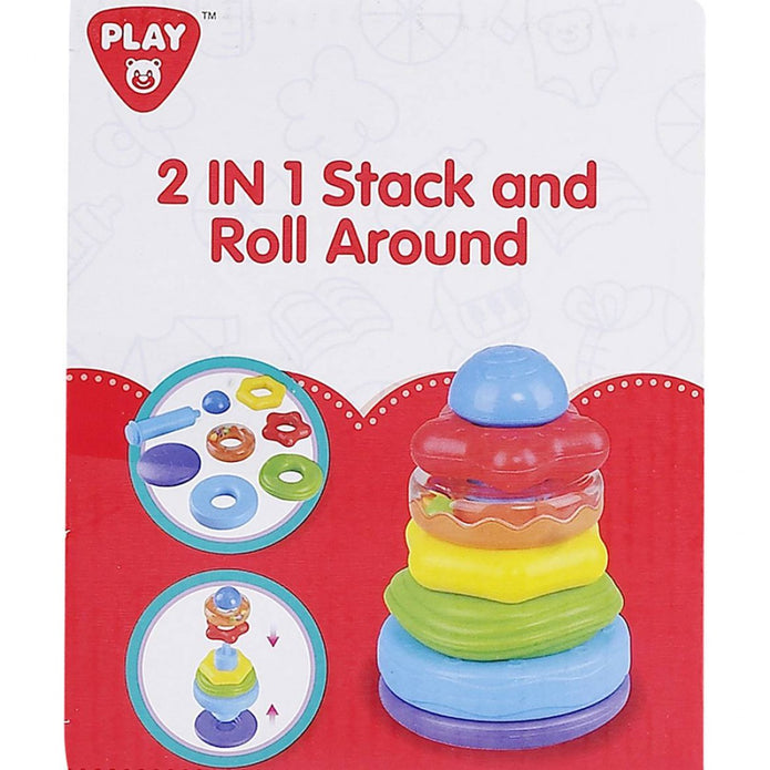 Playgo 2 IN 1 STACK AND ROLL AROUND