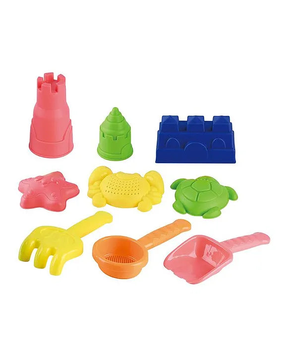Playgo SANDPLAY & MOULD SET-9 PCS- 3 SETS IN A DISPLAY