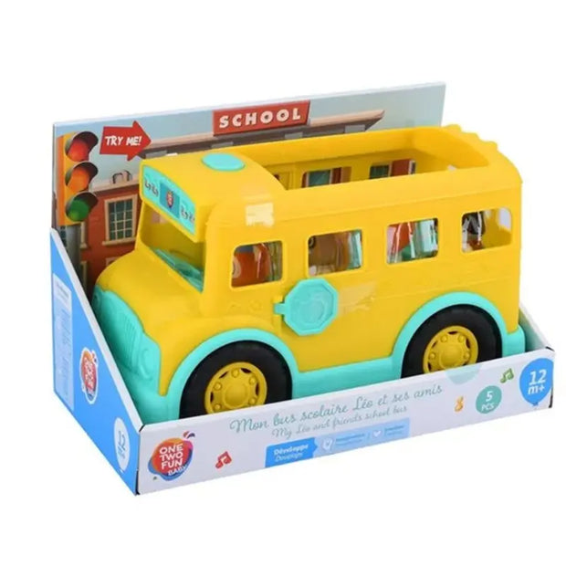 Playgo-SCHOOL BUS B/O - 5 PCS*
