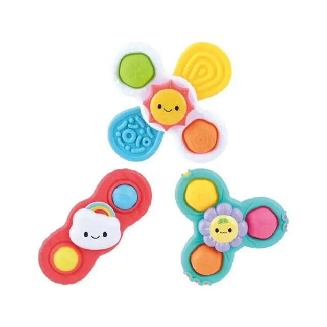 Playgo-SUCTION SPINNER TRIO - 3 PCS (SUNFLOWER, CLOUD, THE SUN) *