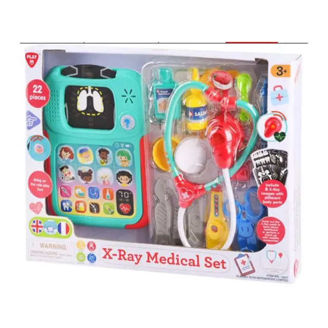 Playgo-X-RAY MEDICAL SET B/O (EN+FR) - 22 PCS*