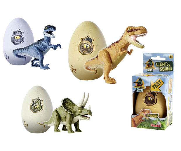 Simba toys-Dino in Egg with Light and Sound, 3ass.
